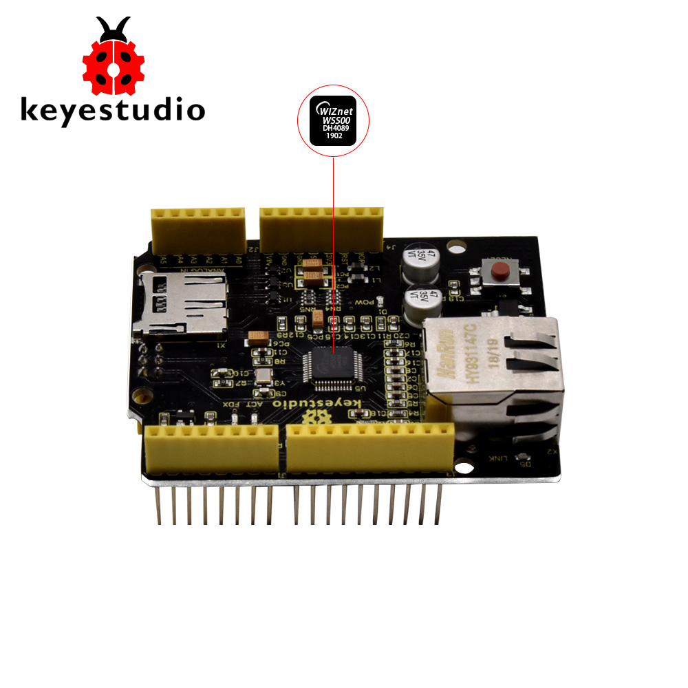 Плата расширения управления Et – обзор и цена Ethernet Module W5500